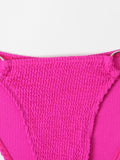 Bikini American pure color swimsuit separate special fabric